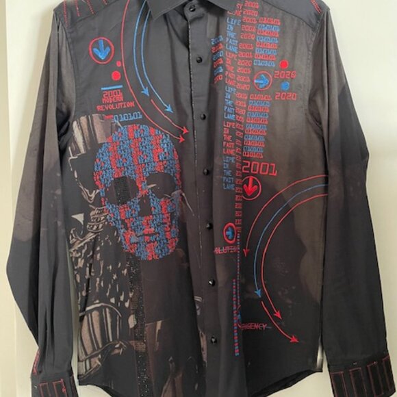Robert Graham Limited Edition Path to 20 Men's Medium Shirt - Picture 3 of 8